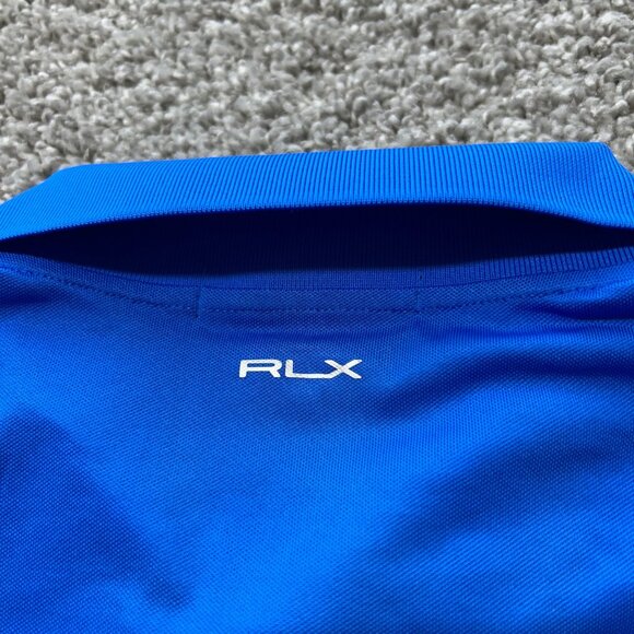 RLX Ralph Lauren Women's Size Medium Golf Polo Sleeveless Shirt Tank Blue - Picture 7 of 10